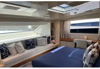 Plenty of windows around and above to illuminate the owner's suite