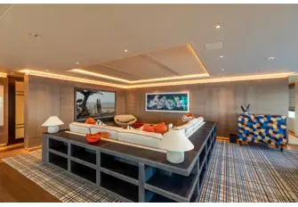 The bridge deck's entertainment lounge