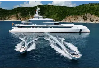 Limo and sport tenders help you get ashore and enjoy all the tow toys