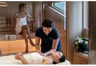 Indulge in some self-care at the on board spa