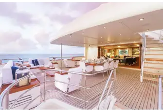 Lunch with a view on board FABULOUS CHARACTER