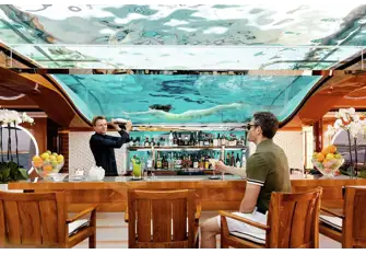 As well as a firepit, cinema, gym, wellness centre and snow room, FAITH has what surely must be the most Instagrammable beach club around