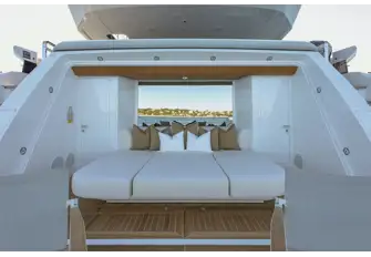 Sea-level living in the yacht's beach club