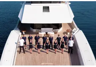 The 70m (229.7ft) Feadship JOY sleeps up to 19 crew