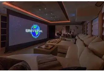 The main deck saloon converts into a cinema