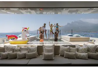 Have your own private pool party with stunning backdrops