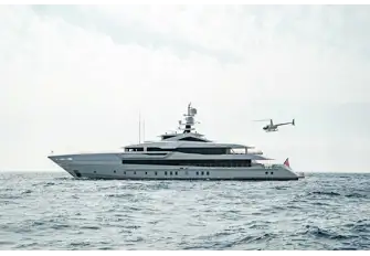 A touch-and-go helipad was one of many custom features added during the build