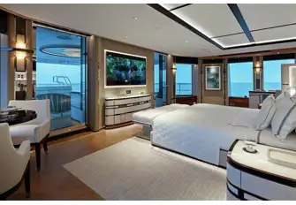 LUSINE - The owner's suite overlooks a private aft terrace with its own jacuzzi