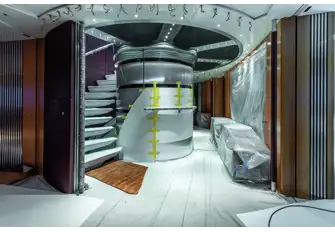 Technical upgrades include new generators and LED lighting throughout to increase her energy efficiency