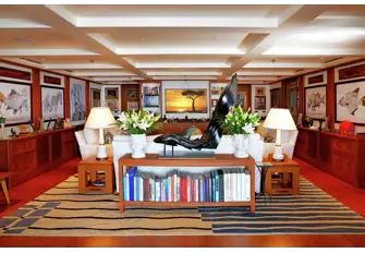 Looking forward in the main saloon