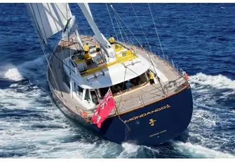A centreboard allows her to perform well upwind while enabling access to anchorages of over 4m (13.1ft) depth)
