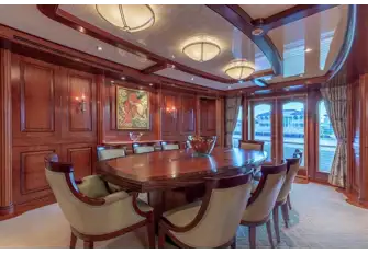 Wood-panelled warmth with a balcony for a memorable digestif