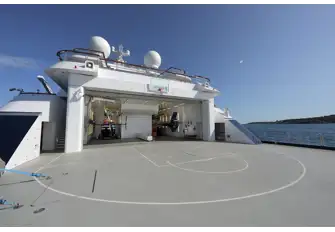 Some large yachts even have hangars for their helicopters