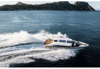Her Onda limo tenders will get you ashore sheltered from the sun and spray