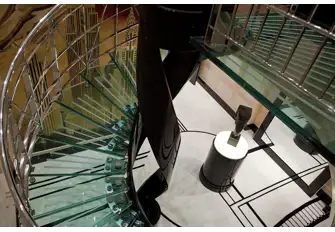 ...is connected via a private staircase...