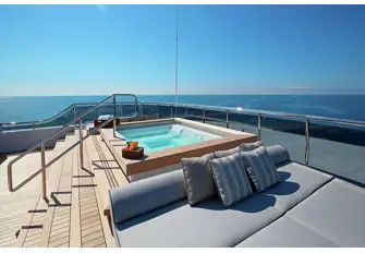 Sun deck jacuzzi