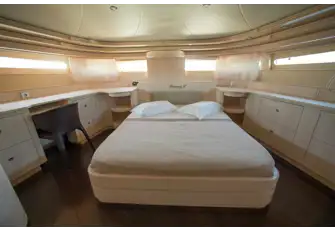 The VIP suite is forward on the main deck