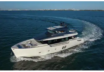 She has a top speed of 22 knots and shallow draft of 1.7m for access to a much greater range of ports and anchorages