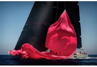 Carbon fibre construction by a highly successful British raceboat builder means she can reach speeds of 20 knots and more under sail
