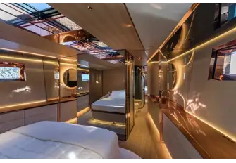 The use of copper is inspired and brings the interiors to life