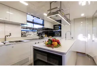 RIBELLE's galley is equipped with everything needed to attract a top chef