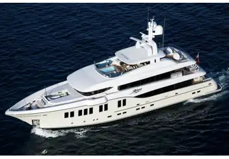 Tenders and toys stow behind the lower deck shell door aft and in a foredeck well