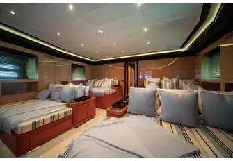The lower deck cinema room