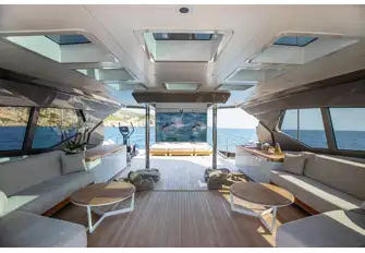 <p class="MsoNormal">Looking aft on the sun deck<o:p></o:p></p>