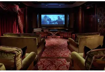 The bridge deck cinema seats 11 guests