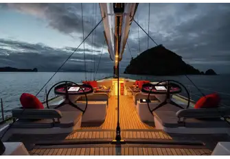 As the evening draws in, the deck lounge beckons