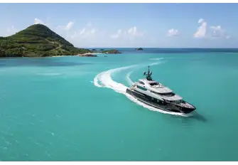SLIPSTREAM underway in the Caribbean, Capt. Stevens' favourite winter cruising ground