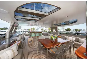 Looking aft on the sun deck