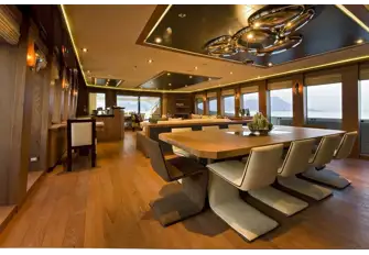 Looking aft in the main saloon