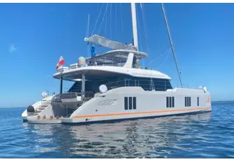 STYLIA with her hydraulic swim platform in beach club orientation. It can also be an extension to the main deck aft and a tender recovery system