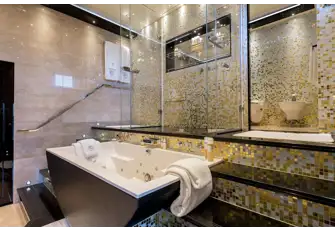 TALISMAN C - The owner's en suite shows H2 Yacht Design at its creative best