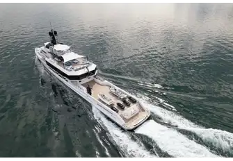 The huge main deck aft has a heli-hangar forward that doubles as an outdoor cinema and nightclub
