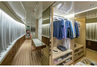 Plenty of storage space in the owner's dressing room