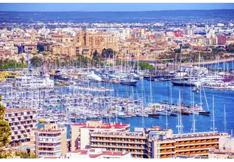 The marina is right next door to Palma's charming and fun-filled Old Town