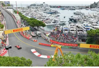 At Monaco F1 circuit you can moor up trackside