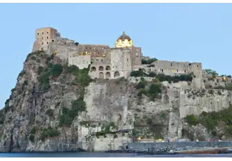 The imposing Castello Aragonese dates back to 474 BC