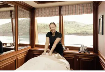 TITANIA's massage treatment room