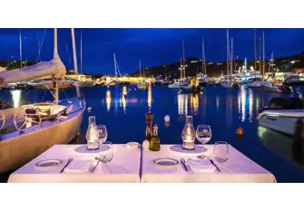 Bagatelle serves French cuisine right on Gustavia's waterfront