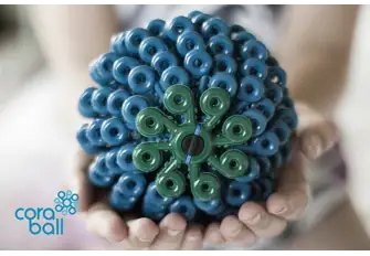 Cora Ball collects microfibres during laundry so they don't reach the sea