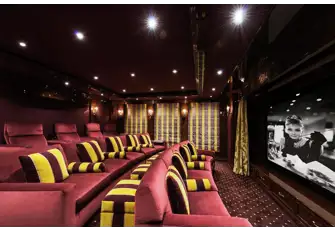 INVICTUS has a dedicated and super comfortable cinema room