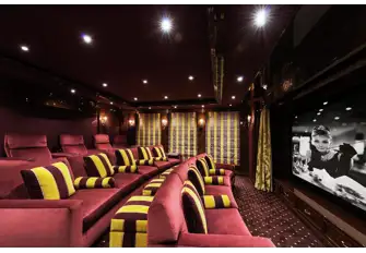 INVICTUS has a dedicated and super comfortable cinema room