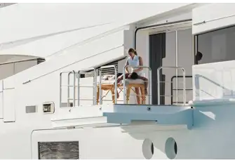 ODYSSEY's spa has a balcony - what better way to unwind?