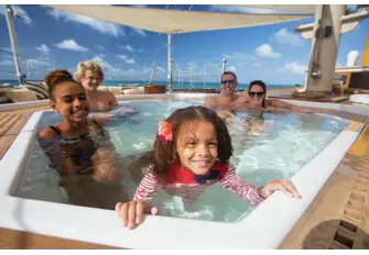 The sun deck is always a great place to get together