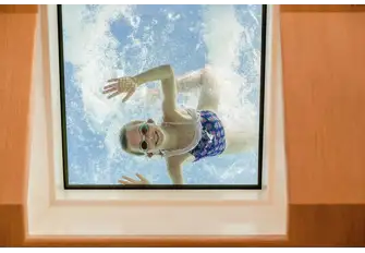 Some yachts have glass-bottomed pools