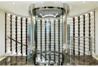 The tubular glass elevator