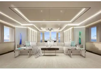 Bright main saloon